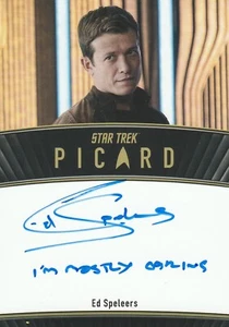 2024 Star Trek Picard Season 2 3 Ed Speleers Autograph Inscription Jack Crusher - Picture 1 of 1