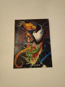 Carta Vintage Marvel Venom Flair 1994 NM #61 Rara HTF Origine di Venom come nuova - Foto 1 di 5