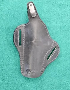 Mixson Leathercraft Black Patent Leather Gun Pistol Holster - Picture 1 of 7