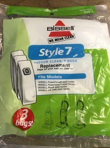 Bissell Style 7 vacuum cleaner bags 3 pack model 32120 - Case Of 6 (18 Bags) - Picture 1 of 3
