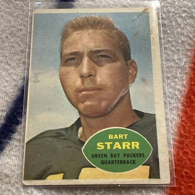 1960 Topps Football Bart Starr #51 Green Bay Packers NFL ¡Leyenda! Foto 1 de 4