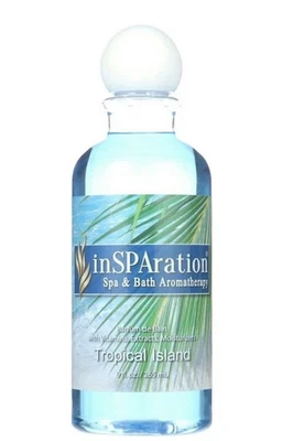 inSPAration Spa and Bath Aromatherapy Tropical island          9 fl. Oz. • NEW - Image 1 of 4