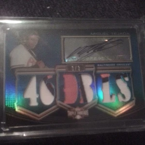 Topps Triple Threads Miguel Tejada Orioles Auto Relic Gold SSP /3 - Picture 1 of 3