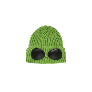 (Kids) C.P. Company Merino Wool Goggle Beanie Classic Green - 23FW - Picture 1 of 1