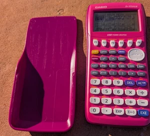 Casio FX-9750GII Graphing Calculator - Pink Tested Working - Picture 1 of 8