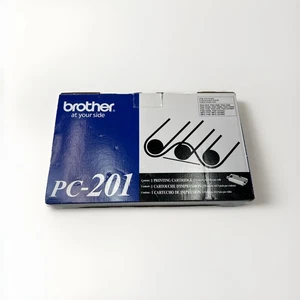Genuine Brother PC201 / PC-201 Black Thermal Transfer Fax Cartridge New In Box - Picture 1 of 5