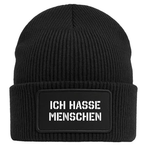 Beanie Ich hasse Menschen Geschenkidee Ich hasse Menschen Geschenk Präsent Mitbr - Picture 1 of 16