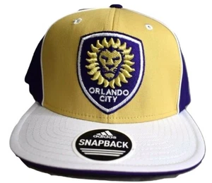 adidas MLS Mens Orlando City SC Soccer Club Snapback Hat Cap NWT - Picture 1 of 2