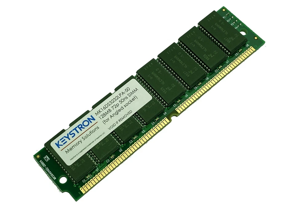 128MB EDO 72pin SIMM Ram Memory Amiga Blizzard 1230IV 1230 IV for Angled Socket - Image 1 of 1