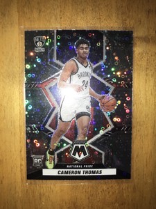 2021-22 Cameron Thomas Panini Mosaic Fast Break Silver Prizm RC - Nets #255