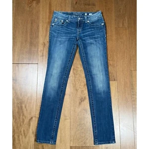 Miss Me Denim Skinny Jeans Strassverzierung Y2K Damen Größe 28 JP60735 - Bild 1 von 9