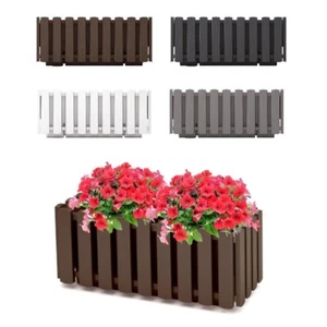 Balkonkasten Blumentopf  Blumenkasten Pflanzkasten Landhaus-Design 2 Größen  - Bild 1 von 5