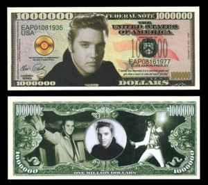 LAST ONE! Elvis Presley Million Dollars Bill Collectible Fantasy Novelty Money - Picture 1 of 1
