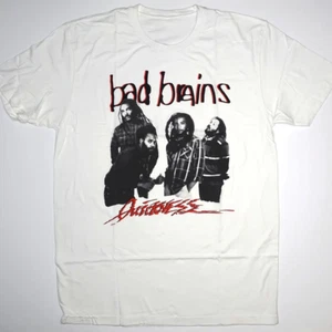 Camisa Unisex Talla Completa Blanca Algodón Quickness 1989 De Colección Bad Brains J342 - Imagen 1 de 3