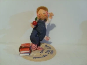 Annalee Doll Vintage Doll Society Back to School Logo Kid 1993 - Picture 1 of 4