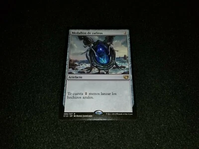 MTG 1x Commander 2014 rare LP Spanish FBB Sapphire Medallion ships w/ tracking - Image 1 of 2