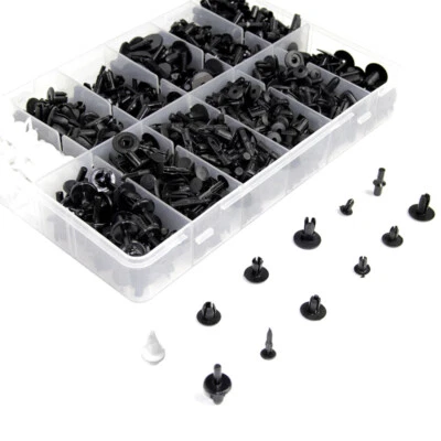 Plastic Auto Fender Body Retainer Clips 700Pcs Push Bumper Fastener Rivet Clips - Image 1 of 4