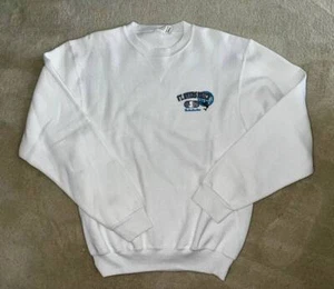 FORT MYERS BEACH~FLORIDA~SWEATSHIRT~LADIES SMALL~WHITE~NEW - Picture 1 of 3