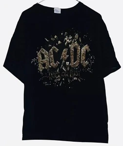 Camisa AC/DC Rock Or Bust Tour 2015 Gira Norteamérica Concierto Negra XL Lista de Ciudades - Imagen 1 de 2