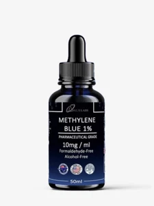 PREMIUM Methylene Blue | USP Grade 1% Solution | 50ml | Highest Purity Available - Picture 1 of 8