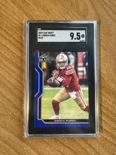 2023 Leaf Draft Brock Purdy Blue Parallel #B1-1 SGC 9.5