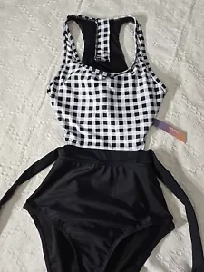 Costume da bagno donna a quadri pezzo unico piccolo, Molybell nuovo con etichetta - Foto 1 di 8