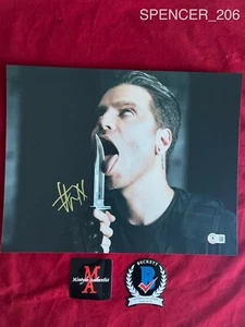 FOTO 11x14 firmata SPENCER CHARNAS ICE NINE KILLS! BECKETT BENVENUTO A HORRORWOOD - Foto 1 di 11