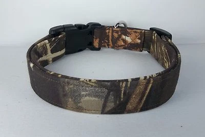 MAX 4 RealTree Duck Camo Terri's Dog Collar handmade adjustable hunting fabric  - Image 1 of 4