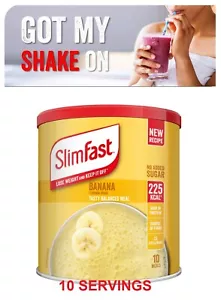 SlimFast High Protein Powder Shake Meal Replacement Diet Banana Milkshake Drink - Picture 1 of 5