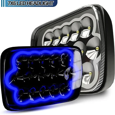 Faros LED DRL haz alto/bajo 2 piezas para Cherokee E250 Toyota Mr2 5x7 7x6 pulgadas Foto 1 de 4