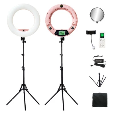 Yidoblo 18" LED Ring Light 96W 5500K Dimmable Photography Lamp For Youtube Live - Image 1 of 4
