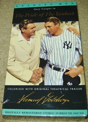 THE PRIDE OF THE YANKEES VHS, NEW & SEALED,GARY COOPER, ELEVEN OSCAR NOMINATIONS Foto 1 de 3