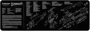 TEKMAT 36" BÜCHSENMACHER PANZER REINIGUNGSMATTE für REMINGTON 870 PUMP ACTION SCHROTFLINTE - Bild 1 von 1