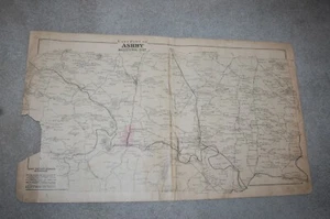 BI-FOLD MAP EAST PART ASHBY MAGISTRIAL DISTRICT, VIRGINIA, D. J. LAKE & CO., 188 - Picture 1 of 8