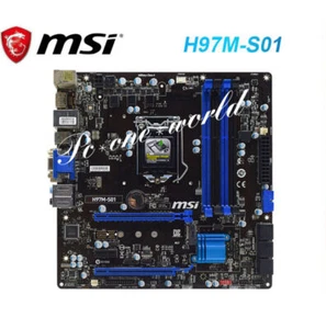 Placa madre de escritorio MSI H97M-S01 Intel H97 LGA 1150 DDR3 HDMI USB 3.0 Micro ATX - Imagen 1 de 6