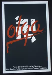 OLGA / Original Cuban Silkscreen Poster for Brazilian anti Nazi Movie / CUBA - Picture 1 of 3