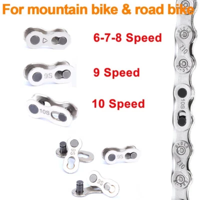 5 Pairs Bicycle Chain Lock, Chain Lock Link, 6/7/8/10/11 Speed Chain - Image 1 of 4