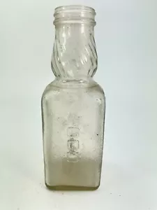 Ancienne bouteille transparente verticale en relief Jacquin Federal Prohibit 1 pinte 16 oz C29 - Photo 1 sur 10