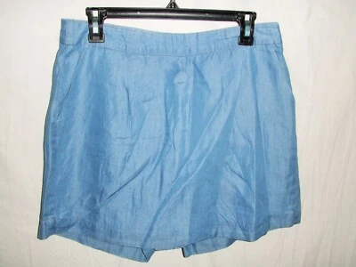 New Direction Weekend Falda Azul ~ Pantalones Cortos/Falda ~ Cremallera Lateral ~ Talla 10 Pequeña ~ + Foto 1 de 4