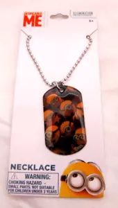Despicable Me Minions 2" H Minions Allover Pendent 18" Ball Chain Necklace-New! - Picture 1 of 3
