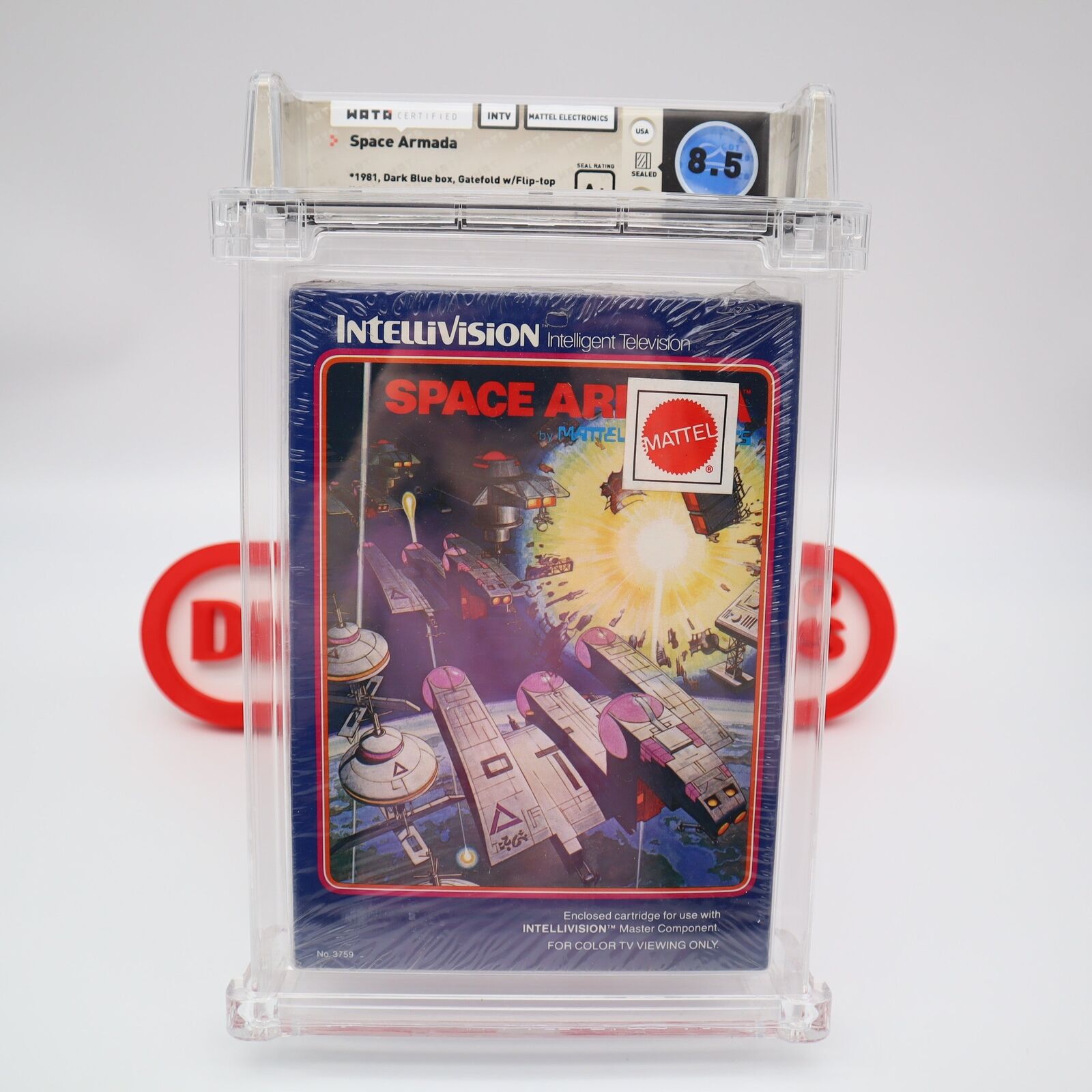 Intellivision Game SPACE ARMADA - WATA GRADED 8.5 A+! NEW & Factory Sealed!