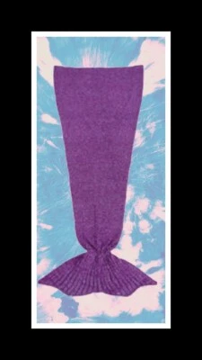 Acogedora manta sirena tejida varios colores disponible ideal para la ansiedad  Foto 1 de 4