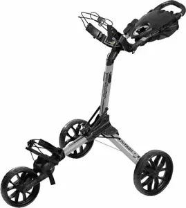 BagBoy Nitron 3 Wheel Push Cart Silver/Black One Step Open Top Lok Super Compact - Picture 1 of 5