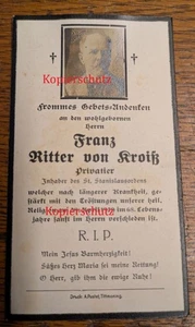 1. WK SB Ritter von Kroiß Orden Stanislausorden 1929 Echtfoto - Bild 1 von 1