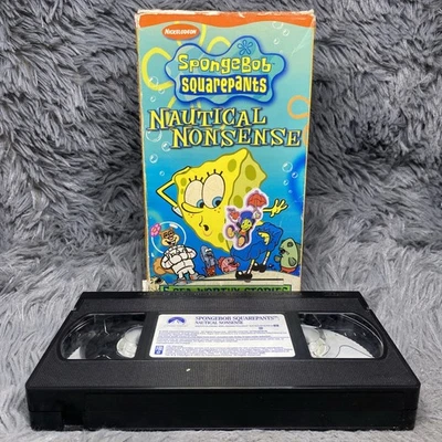 Spongebob Squarepants Nautical Nonsense VHS Tape 2002 5 Sea-Worthy Stories Movie - Image 1 of 4