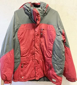 Vintage 90s LL Bean Men’s Primaloft Red Gray Ski Parka OPH13 Size Large - Picture 1 of 16