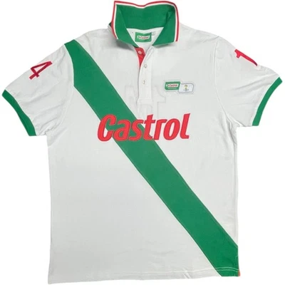 Brazil FIFA World Cup 2014 Polo Shirt Castrol Football Embroidered Logos Large - Image 1 of 4