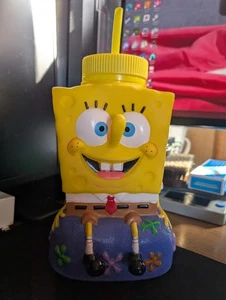 Vintage 2002 SpongeBob Schwammkopf Tasse mit Strohhalm Viacom Nickelodeon Sammlerstück selten - Bild 1 von 4