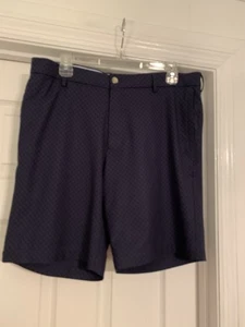 Peter Millar Mens Skull Shorts Chinos 9” Inseam Navy Blue Crown Sport Salem - Picture 1 of 7