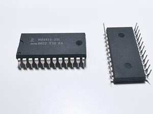 2PCS MB8416-20L Fujitsu Static RAM 16K SRAM 2Kx8 bit Memory IC 5.5uW 200ns DIP24 - Picture 1 of 4